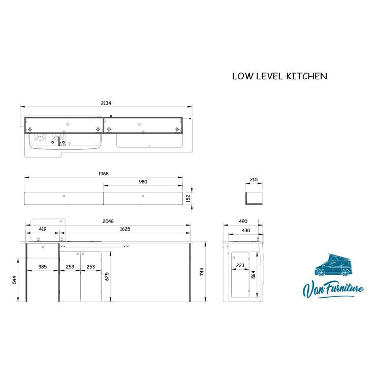 Buffalo Board Low Level Kitchen